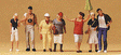 Spectators -- Guide w/Tourists