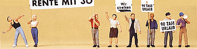 Pedestrians -- Demonstrators w/Signs