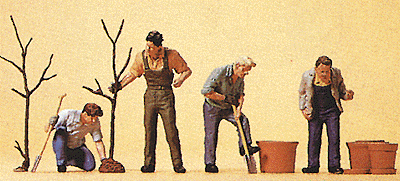 People Working -- Men Planting Trees