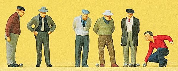 Sports & Recreation -- Lawn Bowling Players pkg(6)