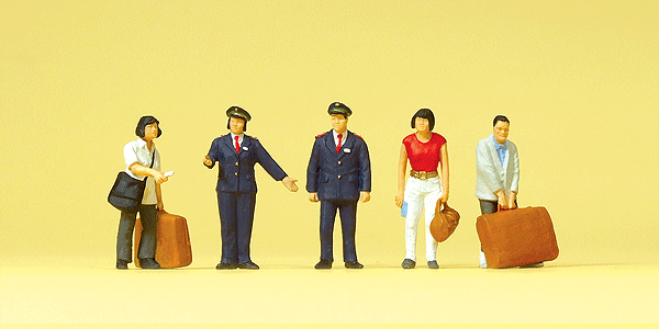 Railroad Personnel -- Chinese Railroad Personnel & Passengers pkg(5)