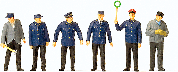 Railroad Personnel -- German (DB) Railroad Personnel pkg(6) Early Era III