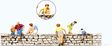 Sitting/Leaning on a Wall -- pkg(6)