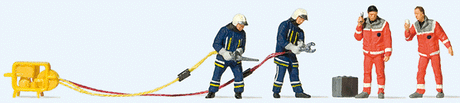 Firemen Rescue -- 4 Figures w/Shears & Spreaders