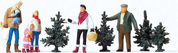 Christmas Tree Lot -- w/4 Trees