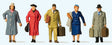 Era III Passengers -- Set #1 pkg(5)