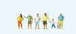 Passers-By in Summer Clothes -- pkg(6)