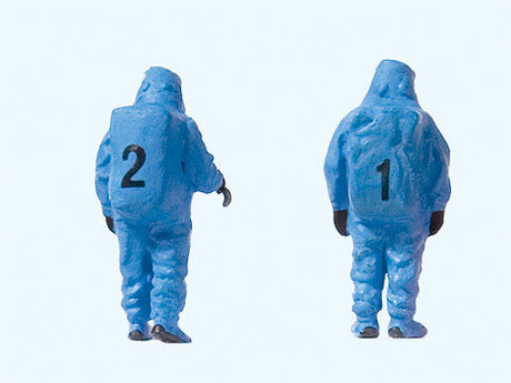 Firemen in Blue Hazmat Suits -- pkg(6)-2