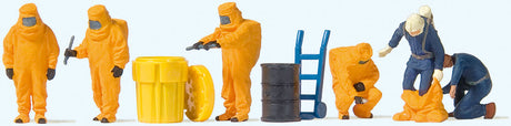Firemen in Orange Hazmat Suits -- pkg(6)-1