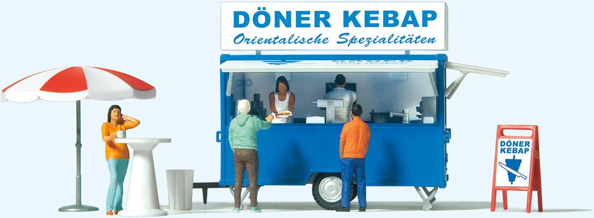 Kebab Concession Trailer with Accessories -- German Lettering-1