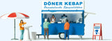 Kebab Concession Trailer with Accessories -- German Lettering-1