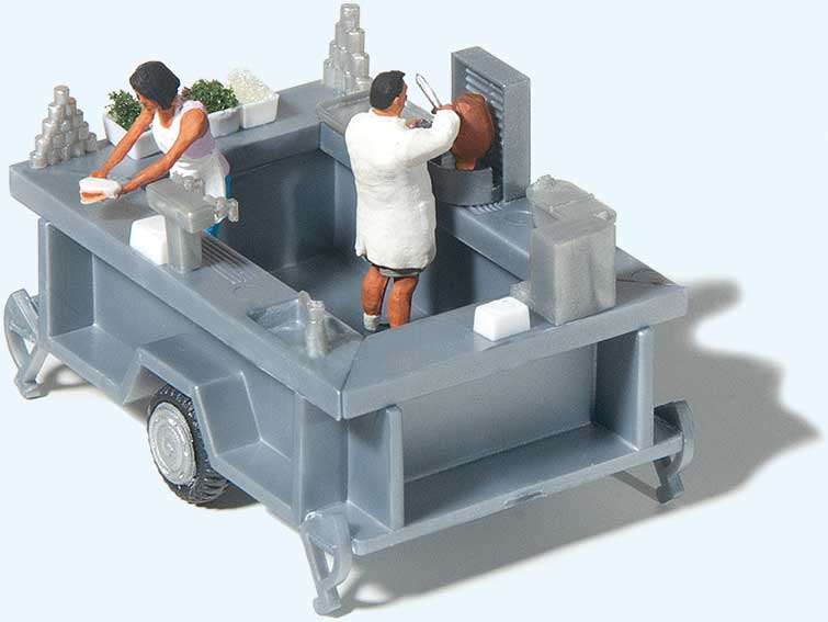 Kebab Concession Trailer with Accessories -- German Lettering-2