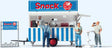 Snack Concession Trailer with Figures -- 5 Figures