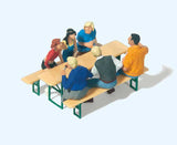 Wine Festival Goers with Picnic Table -- Set 2 pkg(6)-2
