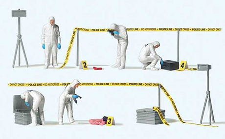 Crime Scene Investigation -- 5 Figures, Detail Accessories