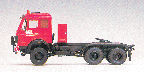 MB cab over tractor red