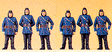1900s Figures -- Firemen pkg(6)
