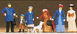 1900s Figures -- Passers-By, Police & Dog