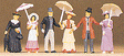 1900s Figures -- Passers-By pkg(6)