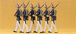 1800 guards marching