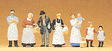 1900s Figures -- At The Grocer's pkg(7)