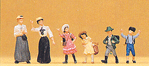 1900s Figurines -- Women & Children pkg(6)