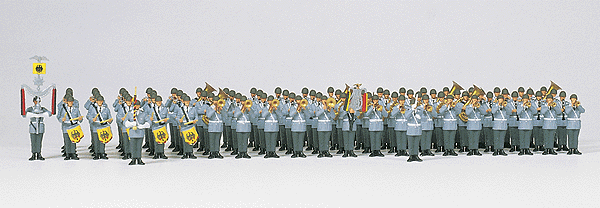 Military - Modern German Army (BW) - Figure Sets -- 83-Piece Army Marching Band - Limited-Run