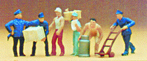 Delivery Men w/Loads #2 -- pkg(6)