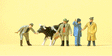 Working People -- Cattle At Market w/Figures pkg(5)
