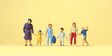 Pedestrians -- Walking Women w/Children pkg(6)