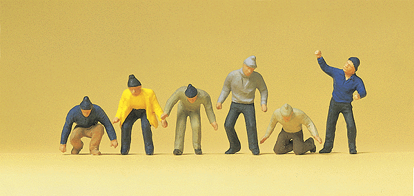 Working People -- Workers w/Knit Caps pkg(6)