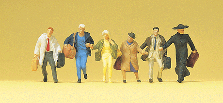 Pedestrians -- Travellers Hurrying pkg(6)