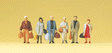 Pedestrians -- Walking Railway Travellers pkg(6)