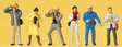 Working People -- Standing Photographers pkg(6)