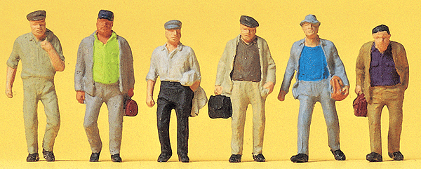 Passengers -- Male Commuters on Way to Train pkg(6)