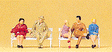 Pedestrians -- Seated Persons #1 pkg(5)