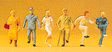 Pedestrians -- Climbing Stairs pkg(6)