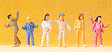 Pedestrians -- Children Wearing Long-Sleeved Jackets & Pants pkg(6)