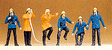 Firemen -- Set #1 pkg(6)