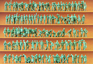 Unpainted Figure Set -- Tradespeople pkg(120)