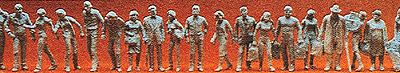 Unpainted Figure Set -- Passengers & Passers-By pkg(120)