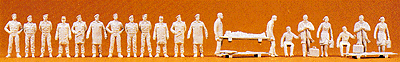 Unpainted Figure Set -- Firemen