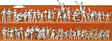 Unpainted Figure Set -- Fair Visitors & Showmen pkg(60)