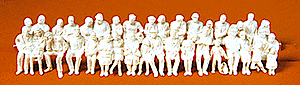 Unpainted Figure Set -- Seated Passengers