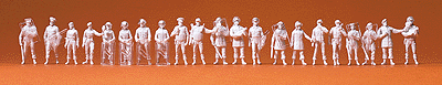 Unpainted Figure Set -- Assorted Police