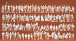 Assorted Unpainted Figures pkg(120) -- At The Train Station