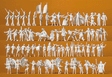 Carnival Figures -- Unpainted pkg(68)