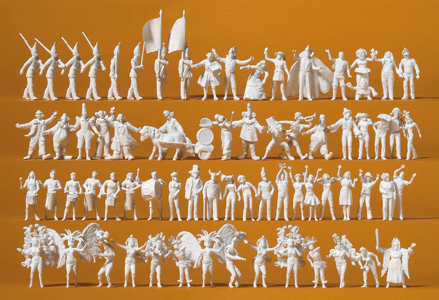 Carnival Figures -- Unpainted pkg(68)