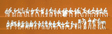 People at the Beer Garden -- Unpainted pkg(46)