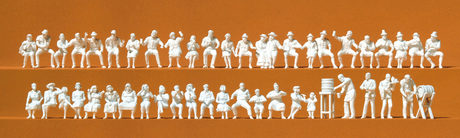 People at the Beer Garden -- Unpainted pkg(46)